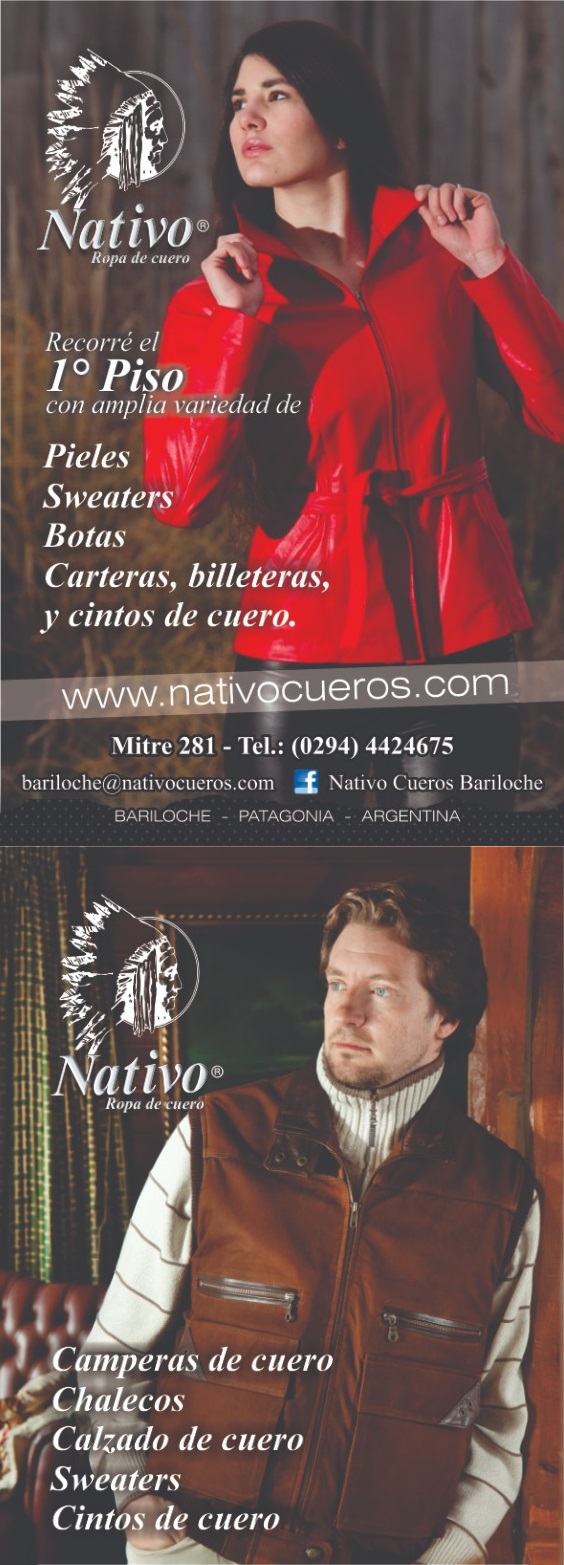 ropa de cuero nativo bariloche