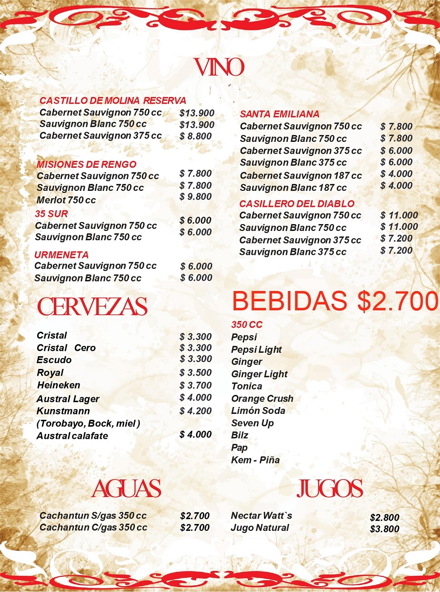 carta comida china restaurant chino osorno 9