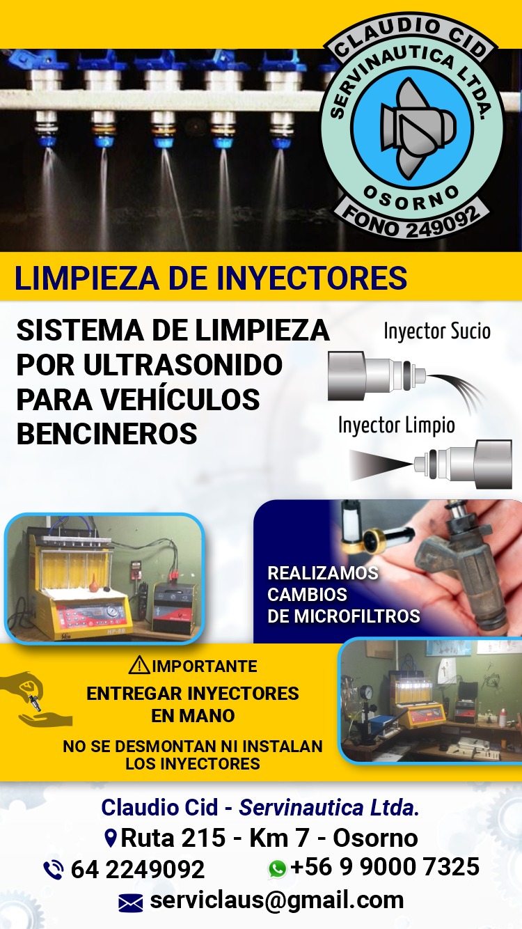limpieza de inyectores en osorno