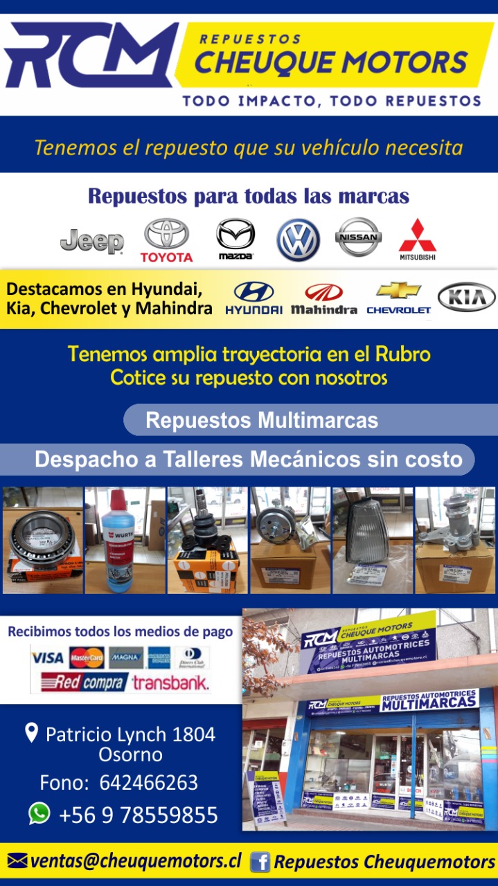 repuestos kia hyundai mahindra osorno