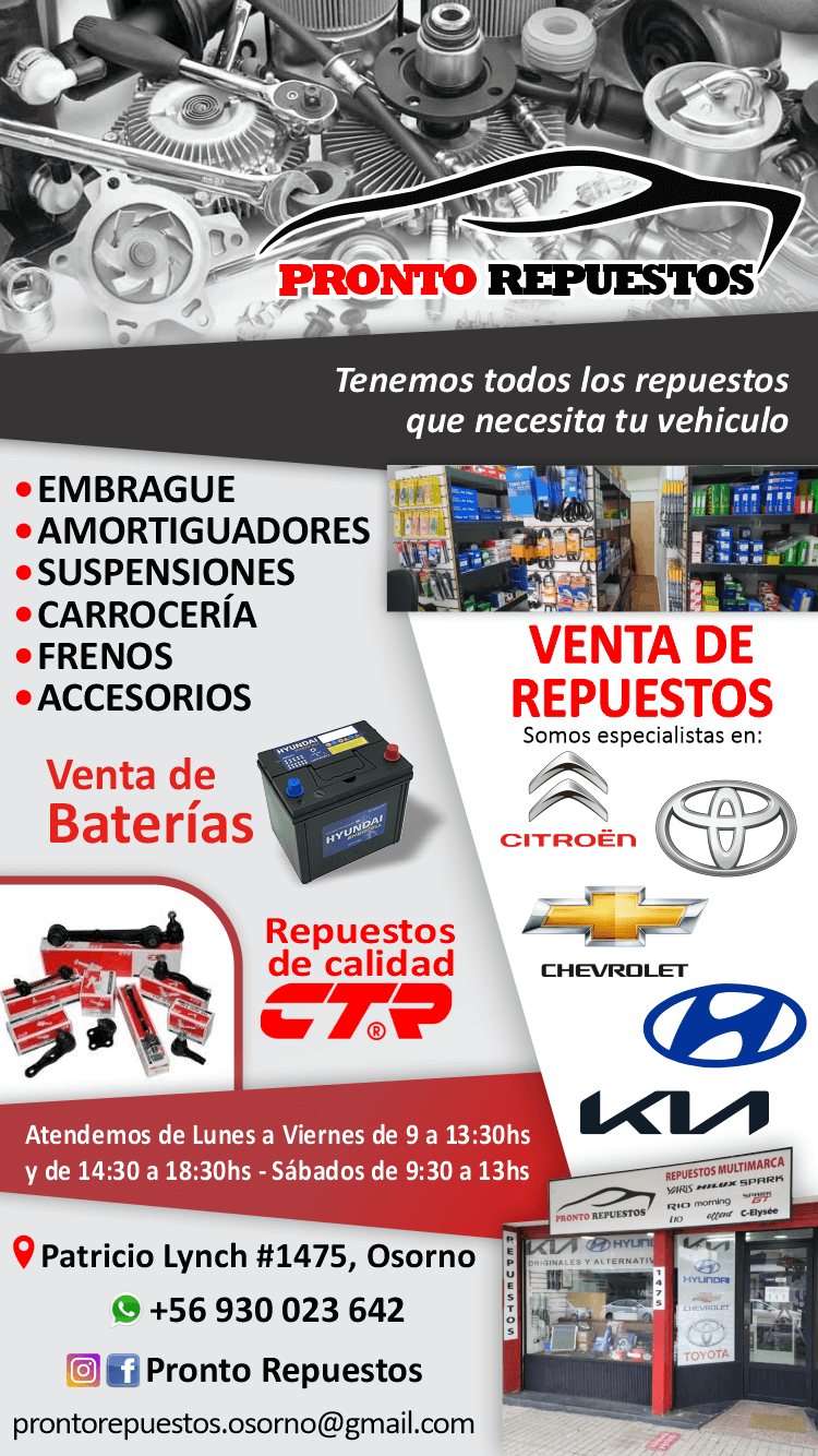 repuestos toyota en osorno